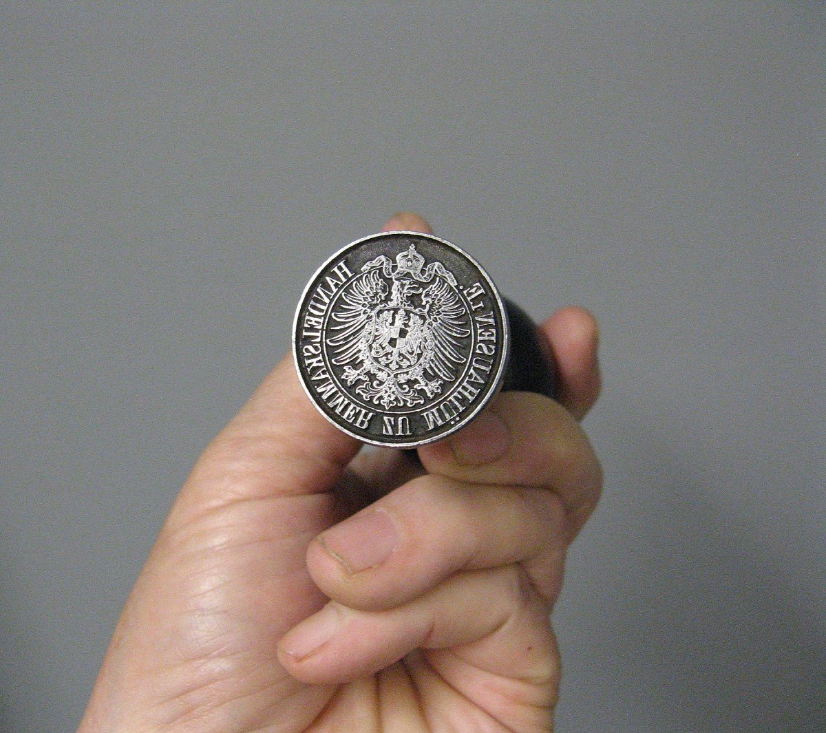 Sceau Cachet Tampon De La Ville De Mulhouse Aux Armoiries Impériales Du Royaume De Prusse.-photo-3