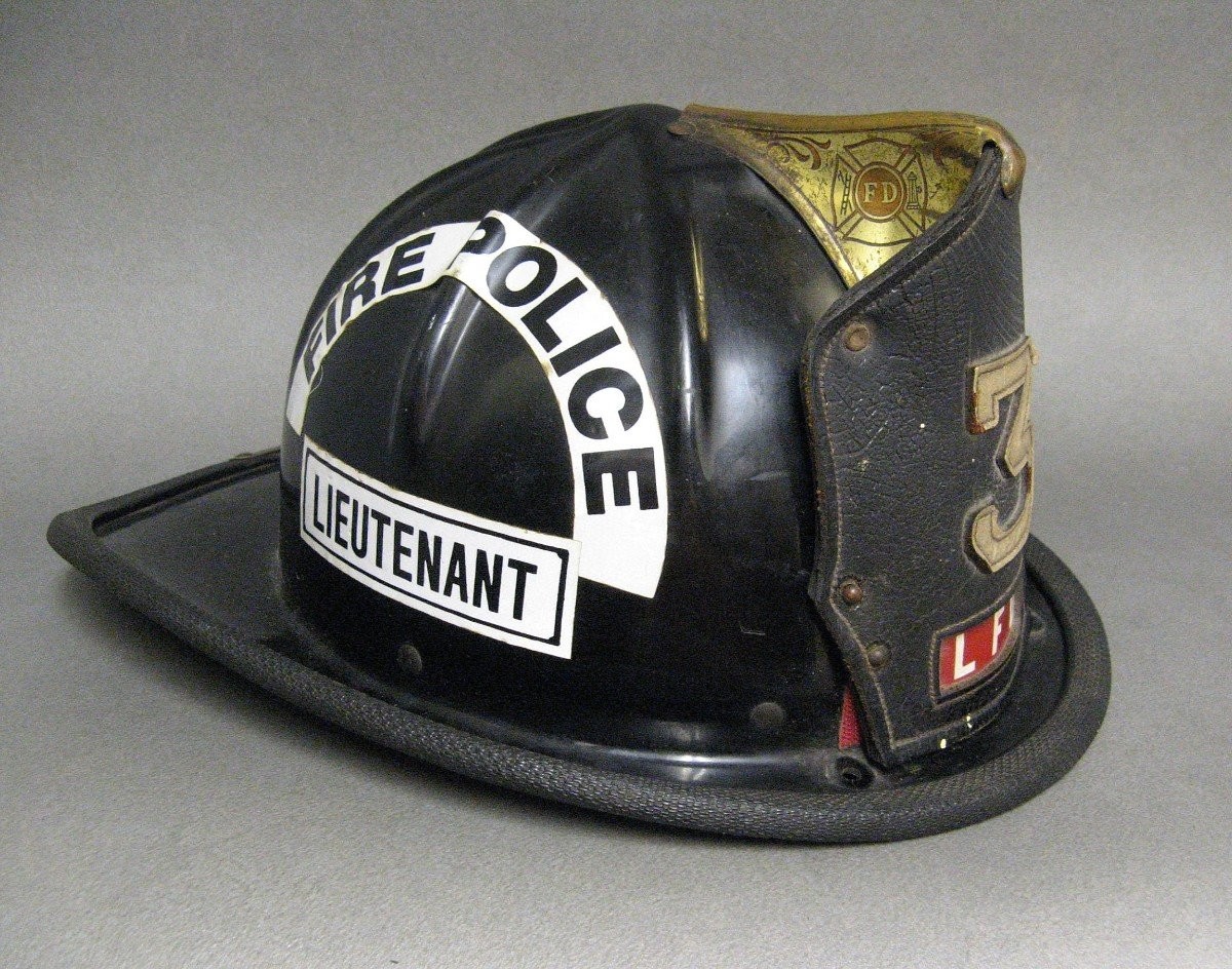 American Police Firefighter Helmet. Cairns & Brother Helmet.
