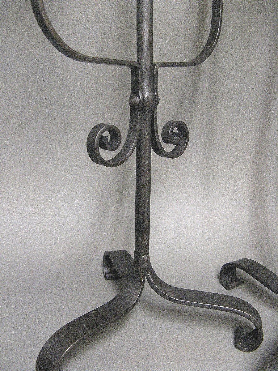 Pair Of Resin Holders Porte Eclat Wrought Iron Candle Holders.-photo-2