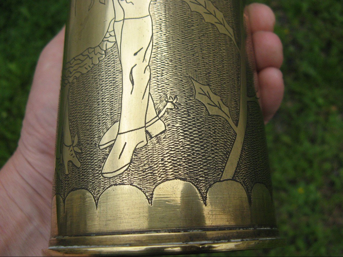 Souvenir Of An African Hunter From The Great War Of 14/18. Oil Lamp.-photo-4