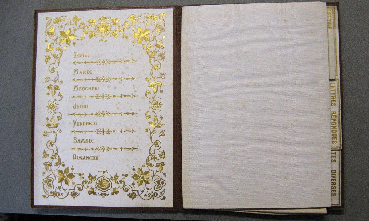  Classeur De Bureau En Marqueterie De Sorrento Ware XIXe.-photo-1