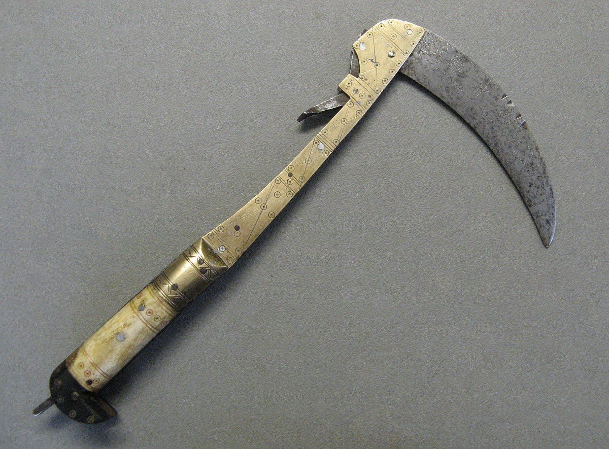 Afghan "lohar" Folding Knife. -photo-2