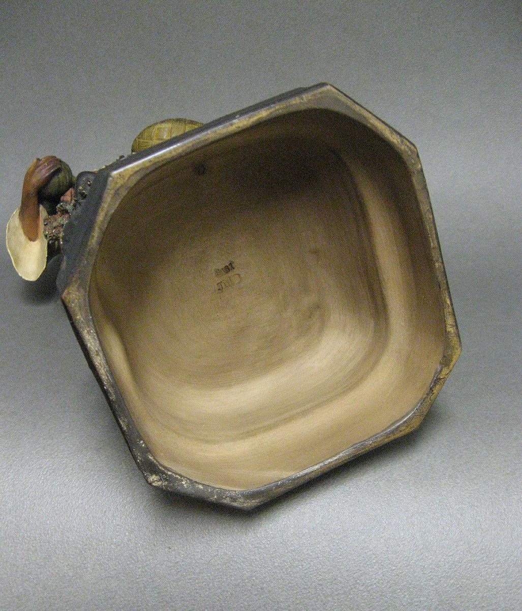 Statue Terre Cuite Ecole Orientaliste.-photo-2