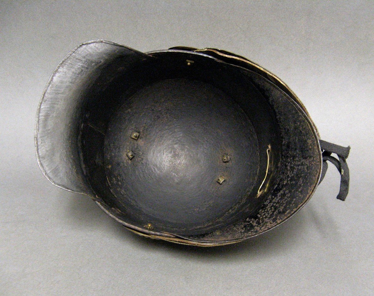 Casquette De Feu De Sapeur Pompier XIXe.-photo-1