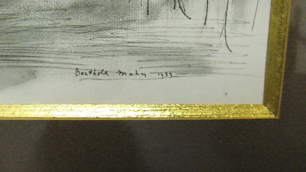 Lot Of Four Engravings Berthold Mahn Paris 1933.-photo-2