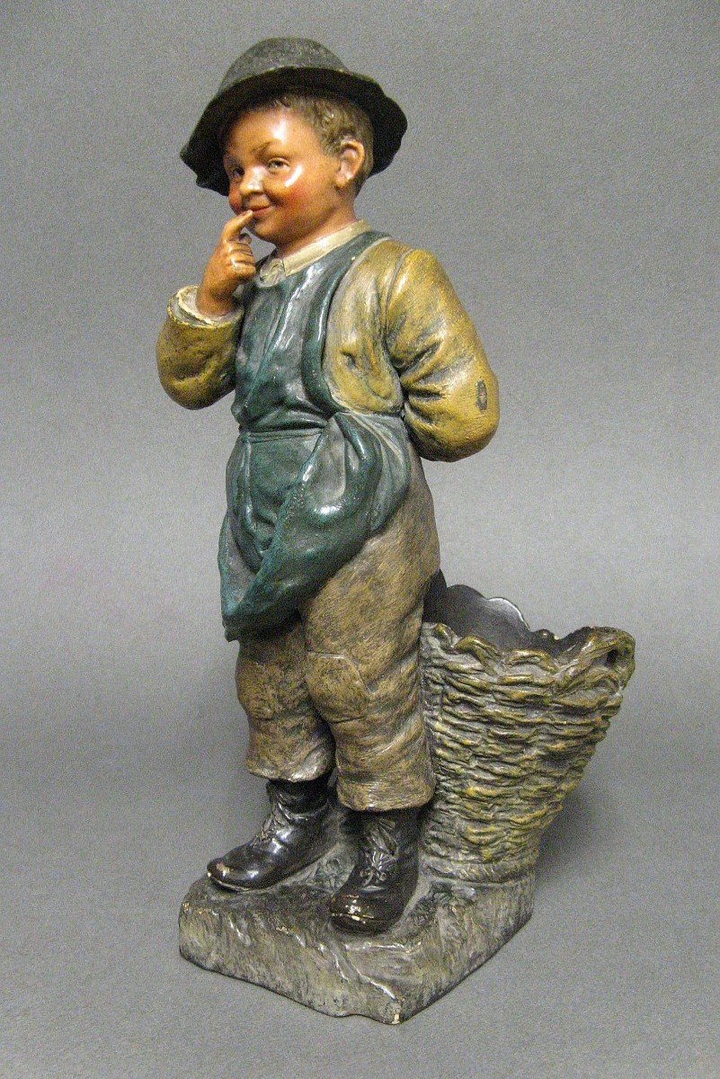  Terre Cuite  " Petit Pêcheur " Bernard Bloch.-photo-3