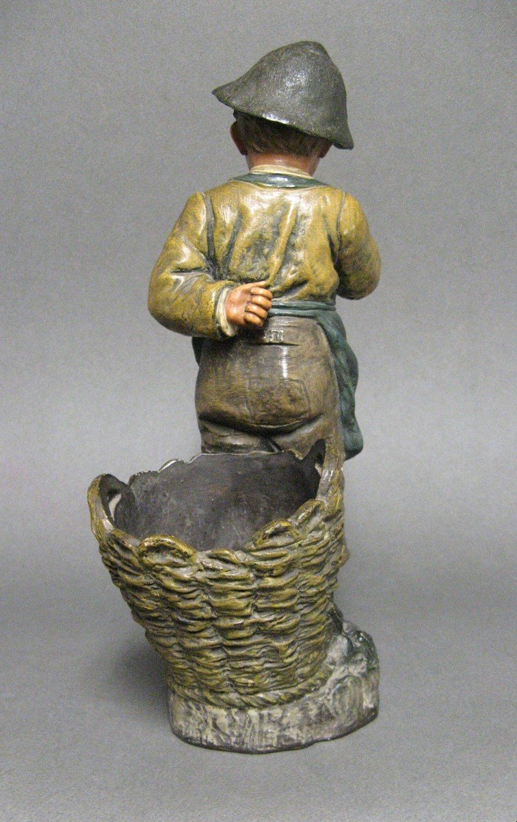  Terre Cuite  " Petit Pêcheur " Bernard Bloch.-photo-1