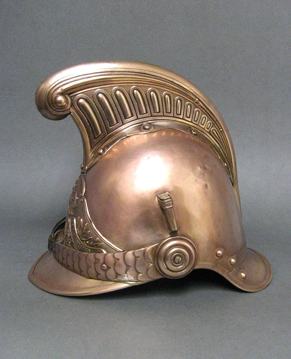 Firefighter's Helmet, Type 1855, Modified 1872. Country.-photo-4