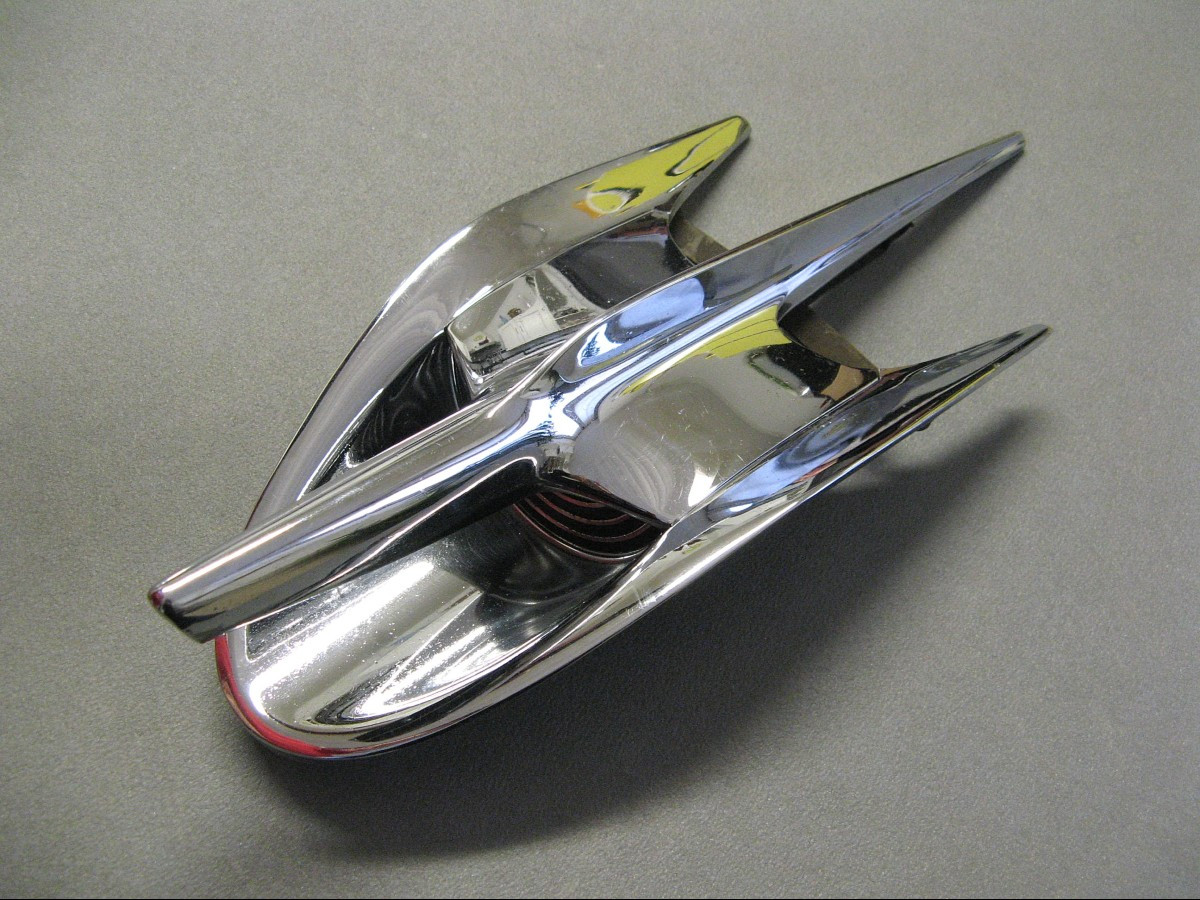 1956 Ford Fairlane Car Hood Mascot.-photo-2