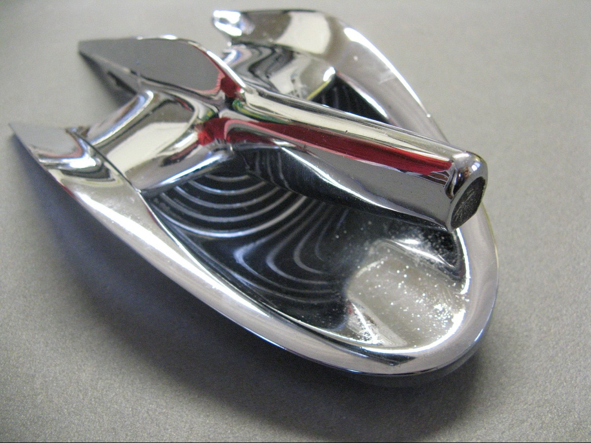 1956 Ford Fairlane Car Hood Mascot.-photo-3