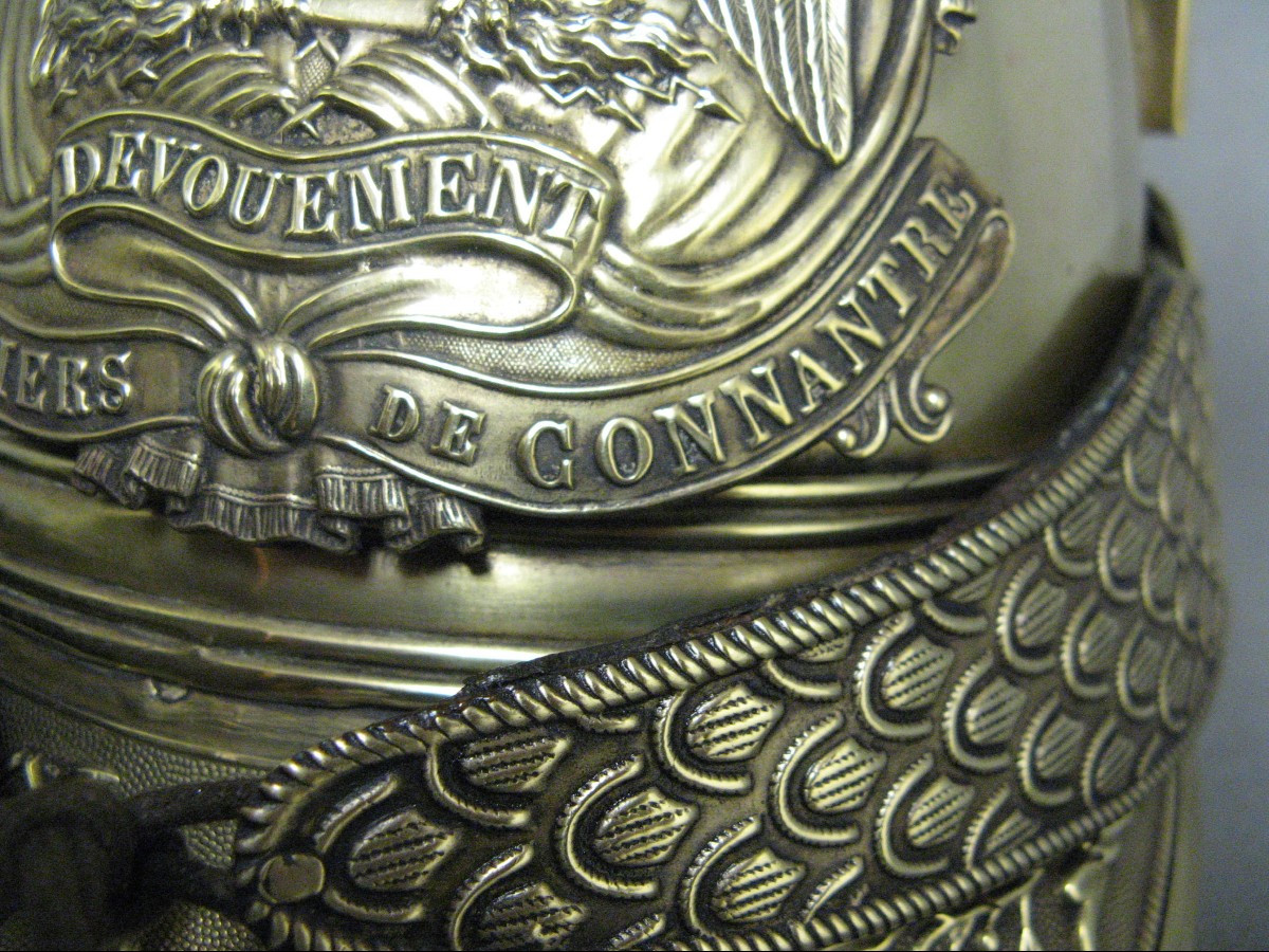 Casque De Sapeur Pompier Officier Mle 1821 Modifié 1848.-photo-3