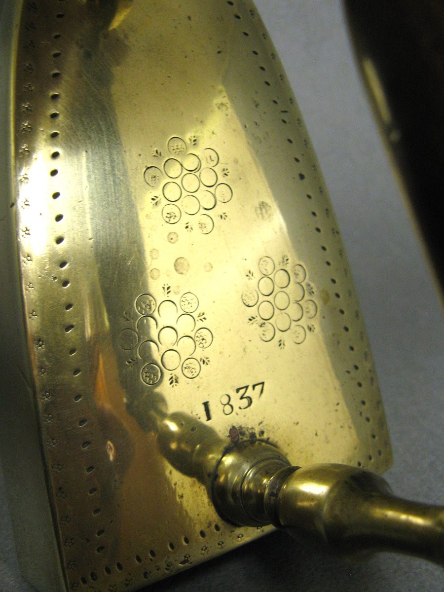 19th Century Ingot Iron Dated 1839. Louis Philippe Period.-photo-3