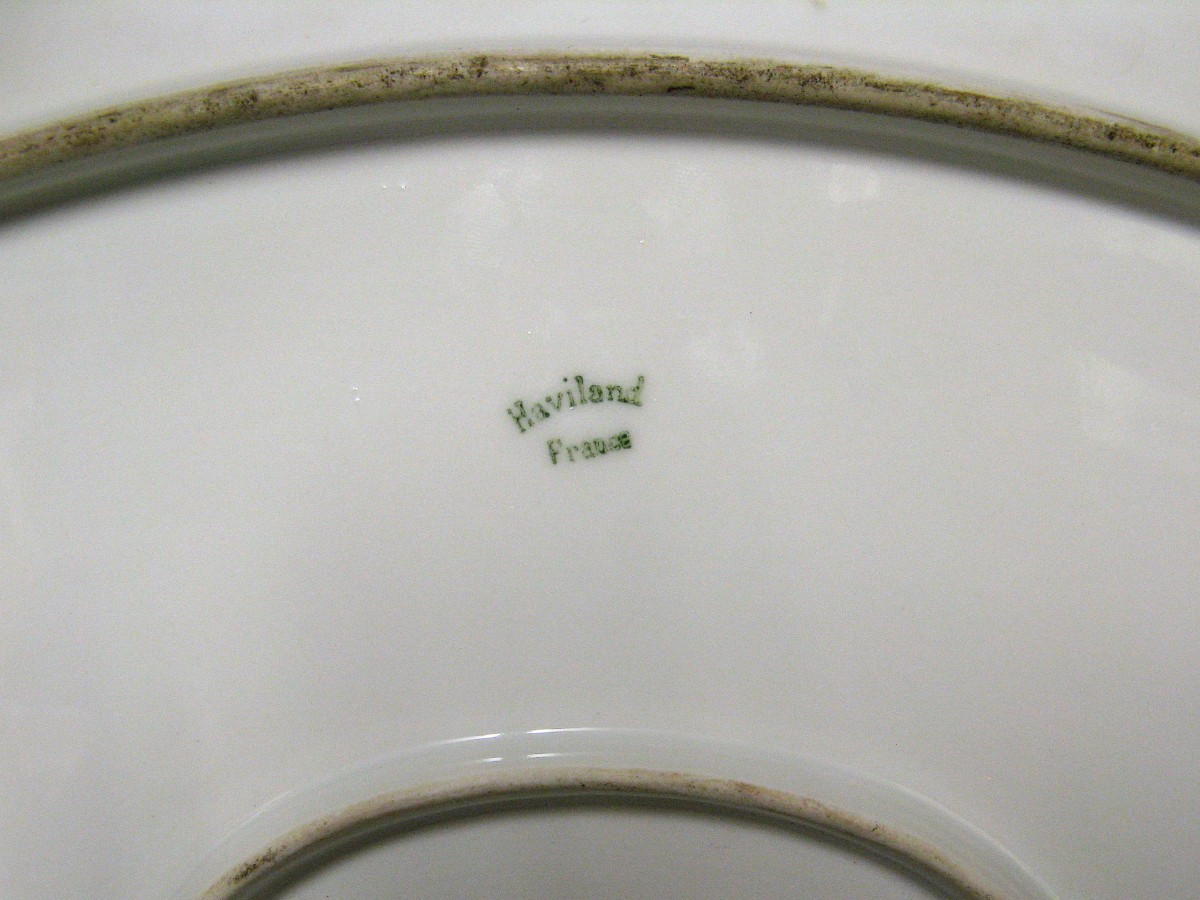 Large Haviland Limoges Art Nouveau Dish.-photo-1