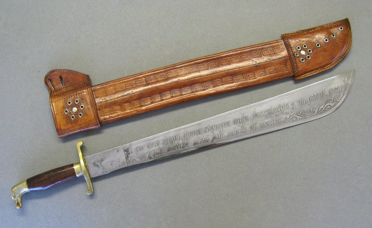 Mexican Ceremonial Machete.-photo-2