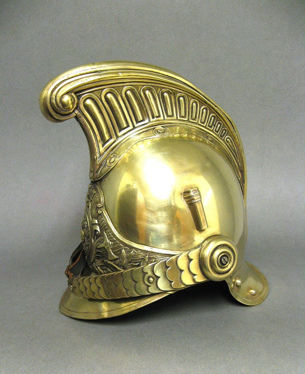 Casque De Sapeur Pompier De La Ville De Fay Mle 1855/72.-photo-1