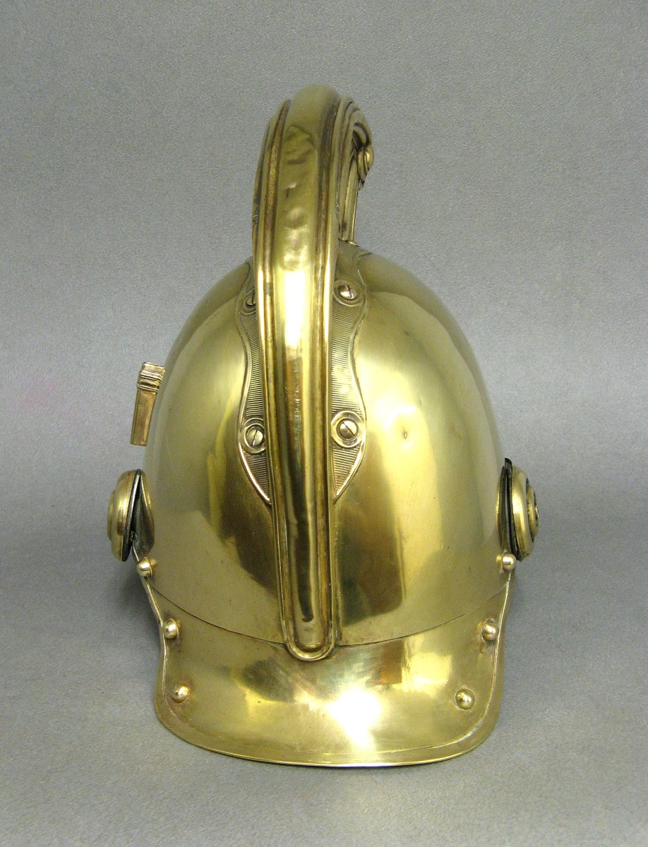 Casque De Sapeur Pompier De La Ville De Fay Mle 1855/72.-photo-3