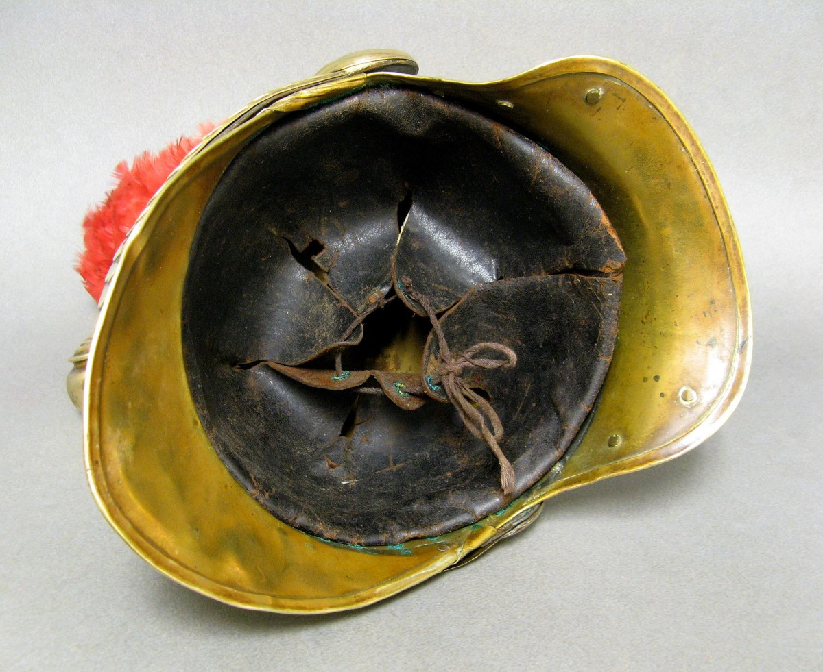 Casque De Sapeur Pompier De La Ville De Fay Mle 1855/72.-photo-4