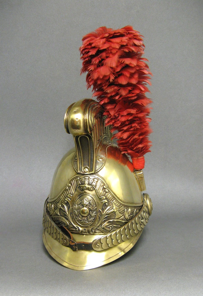 Casque De Sapeur Pompier De La Ville De Fay Mle 1855/72.