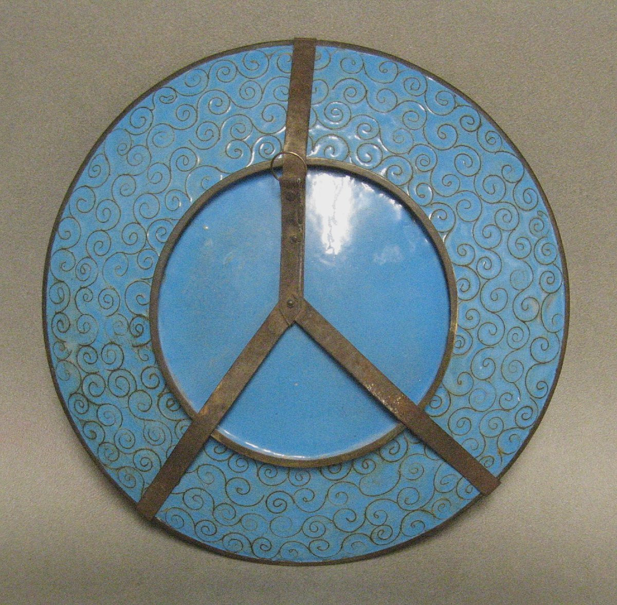 Large Cloisonné Enamel Dish, 19th Century. Meiji Japan-photo-3