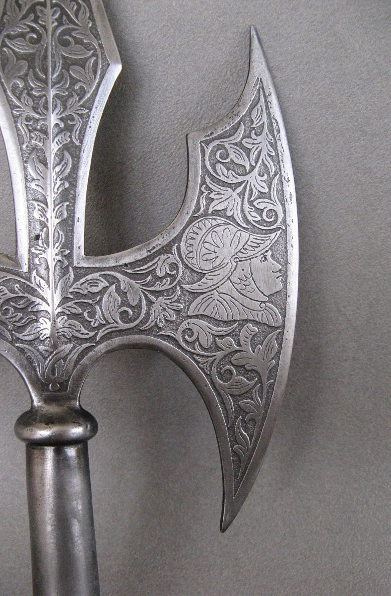 Hallebarde Violet Le Duc De Style XVIe. -photo-3