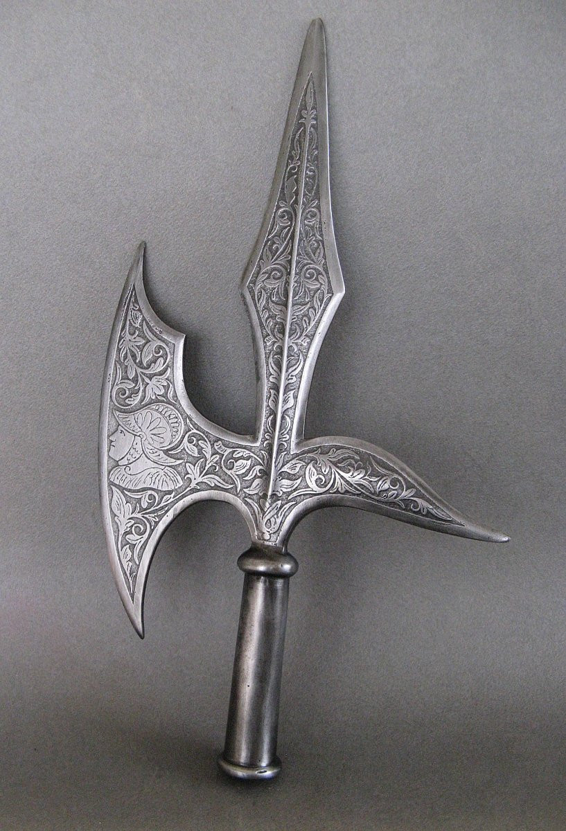 Hallebarde Violet Le Duc De Style XVIe. -photo-1