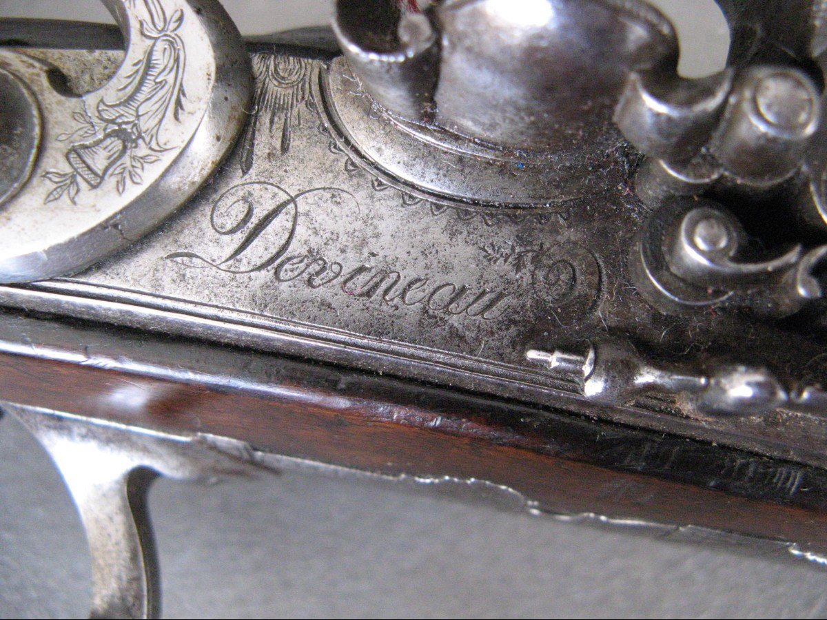 Fusil De Chasse A Silex Double Canon De « Devineau A Paris » Premier Empire.-photo-5