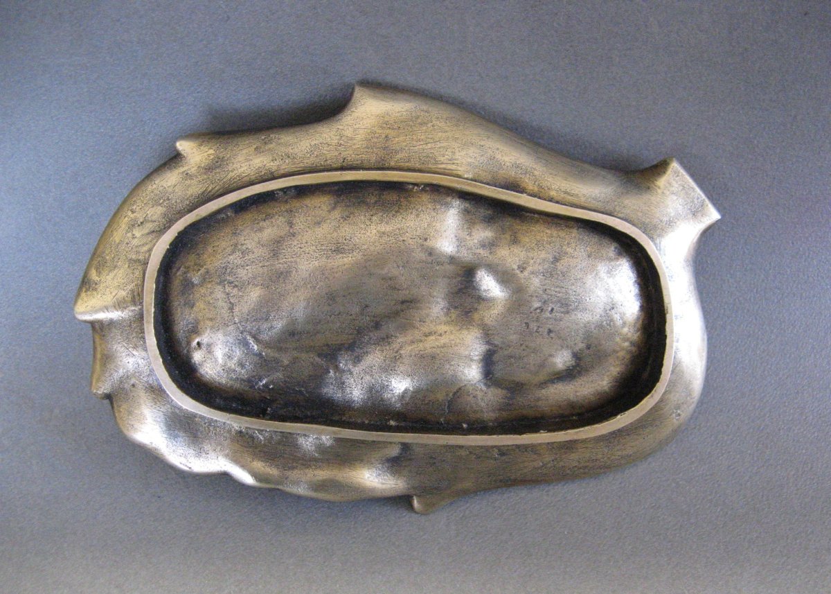 Bronze Ring Holder Signed J. Garnier. Art Nouveau-photo-3