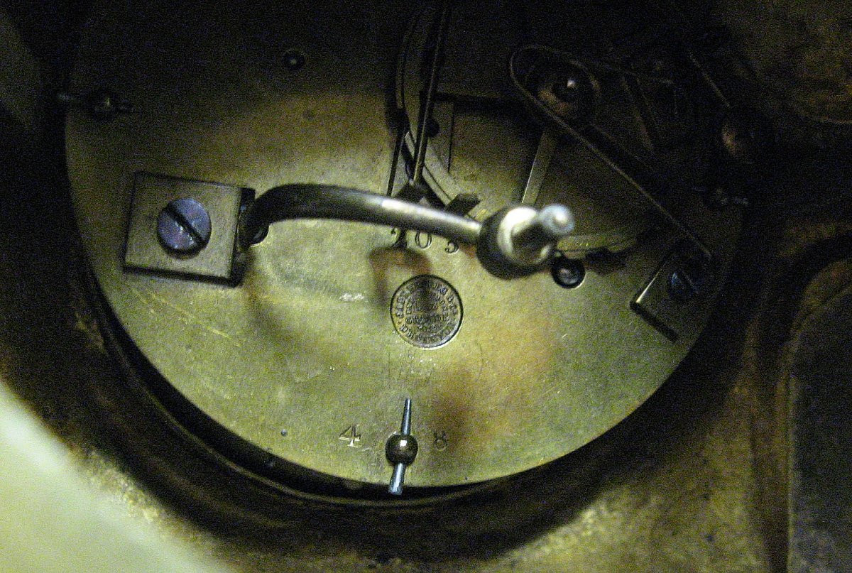 Pendule En Bronze Doré.  Allégorie De l'Agriculture. Napoléon III 19e.-photo-6