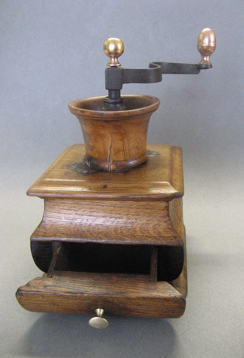 Large Coffee Grinder, Early 19th Century.-photo-2