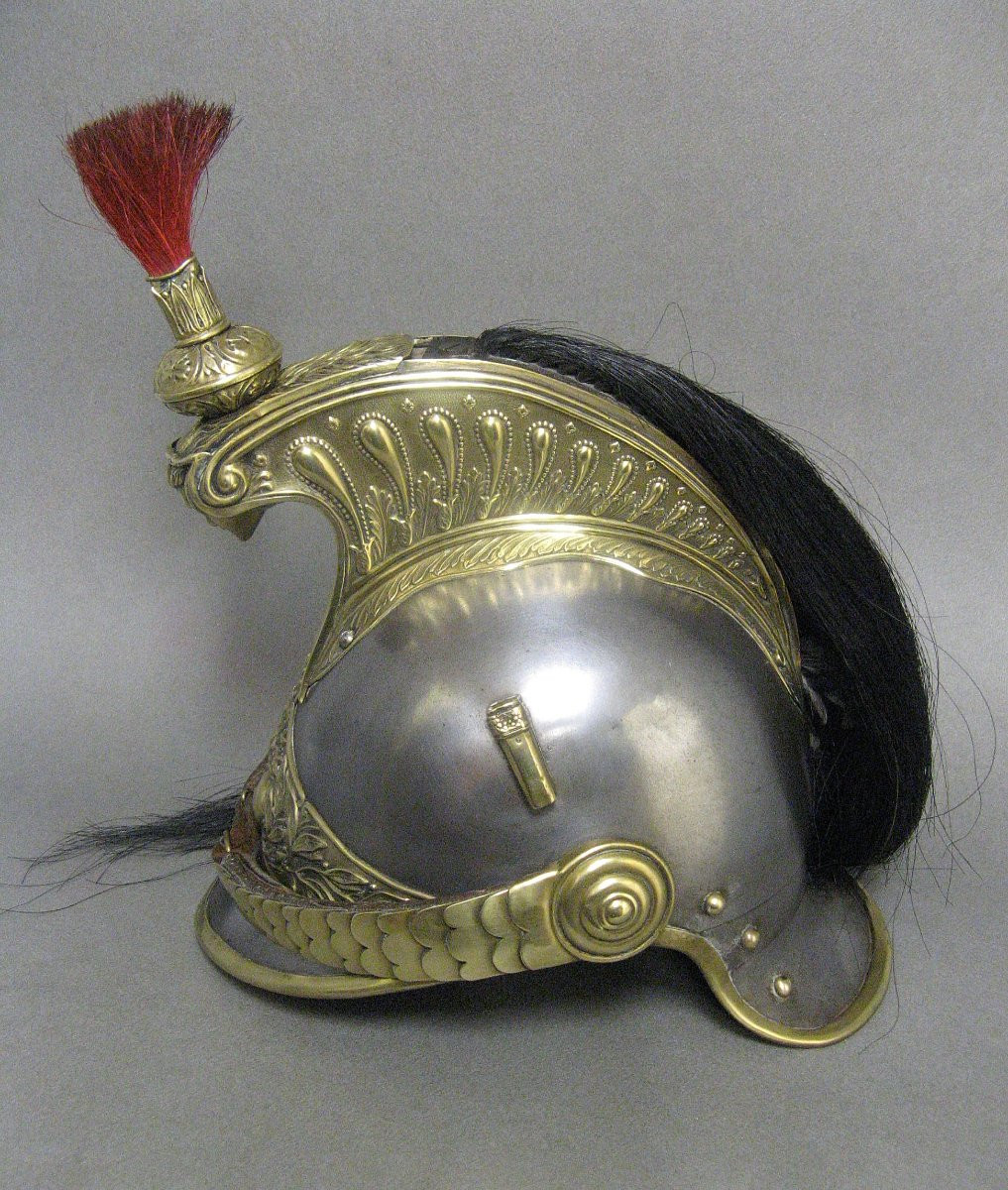 Casque De Cuirassier Troupe Modèle 1874.-photo-3