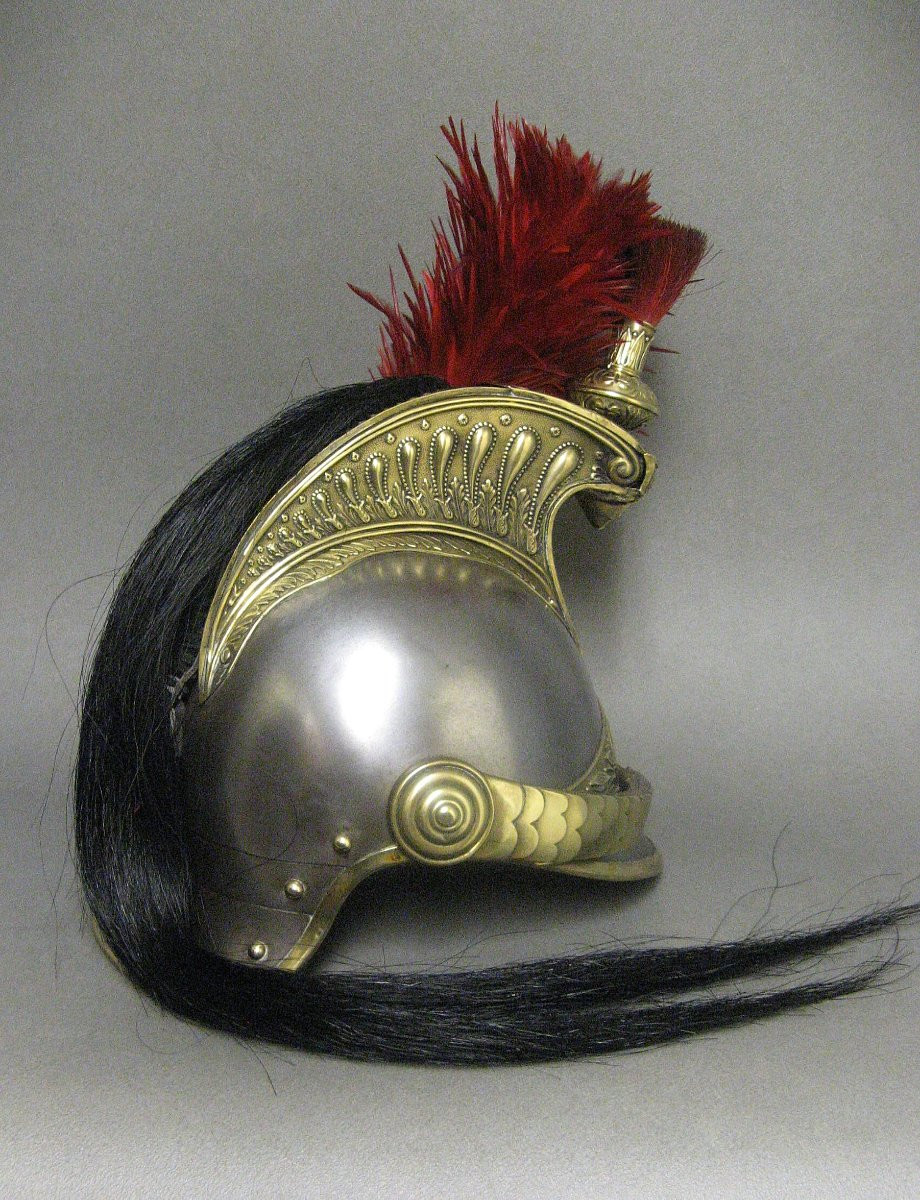 Casque De Cuirassier Troupe Modèle 1874.-photo-4