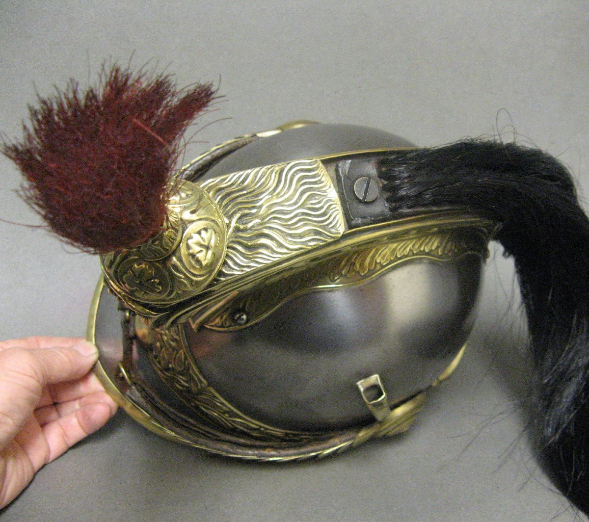 Casque De Cuirassier Troupe Modèle 1874.-photo-6