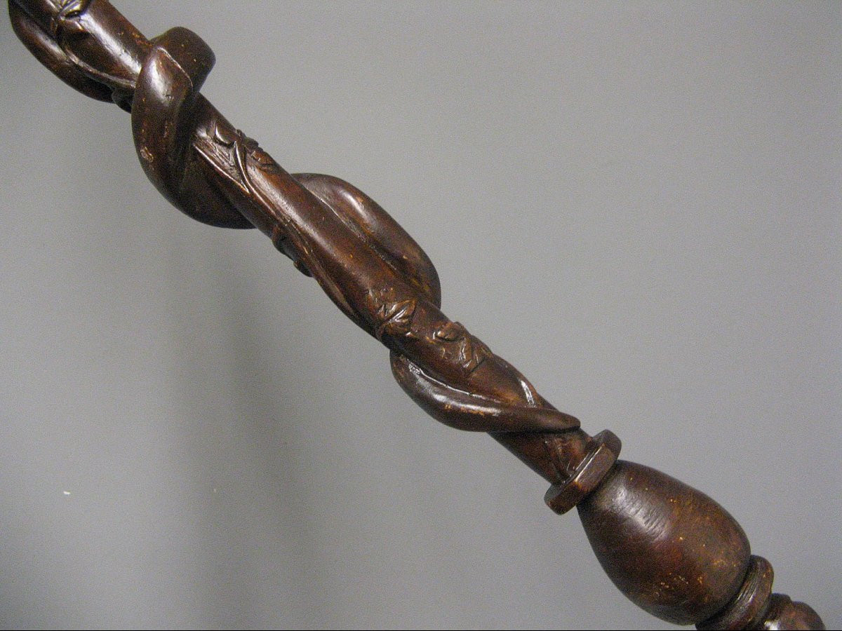 Folk Art Cane Known As "de Poilu". Wwii.-photo-3