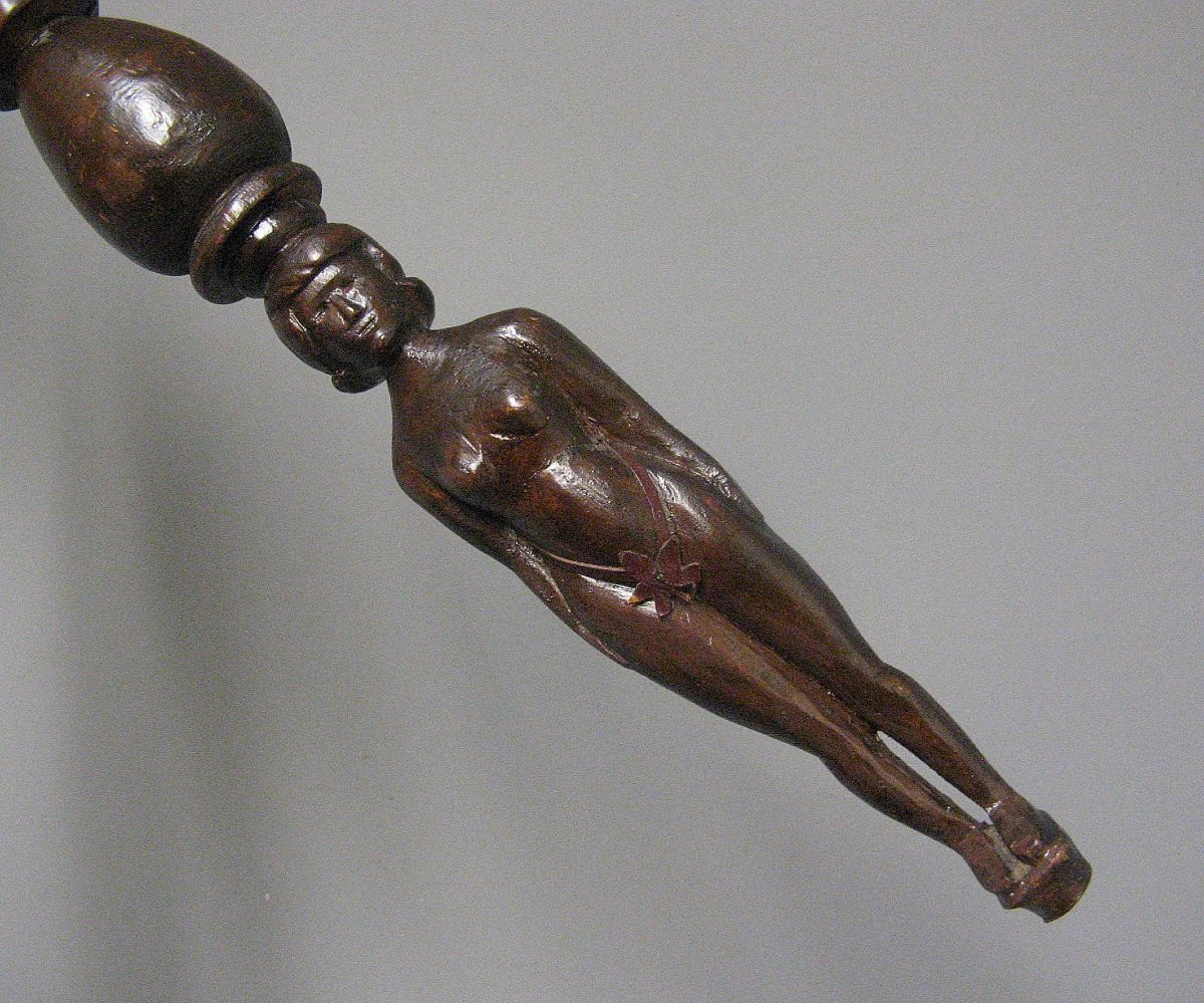 Folk Art Cane Known As "de Poilu". Wwii.-photo-4