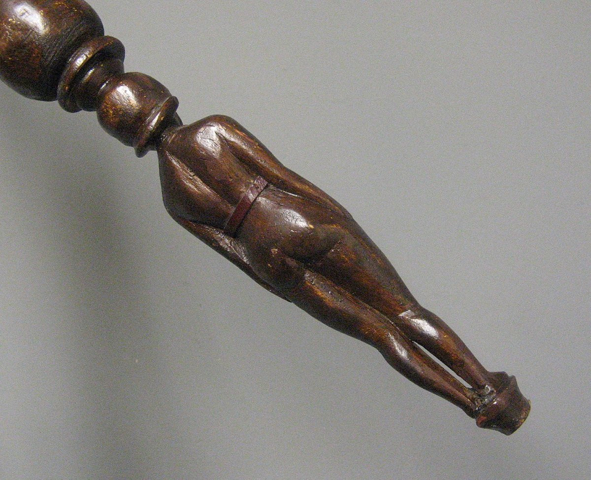 Folk Art Cane Known As "de Poilu". Wwii.-photo-1