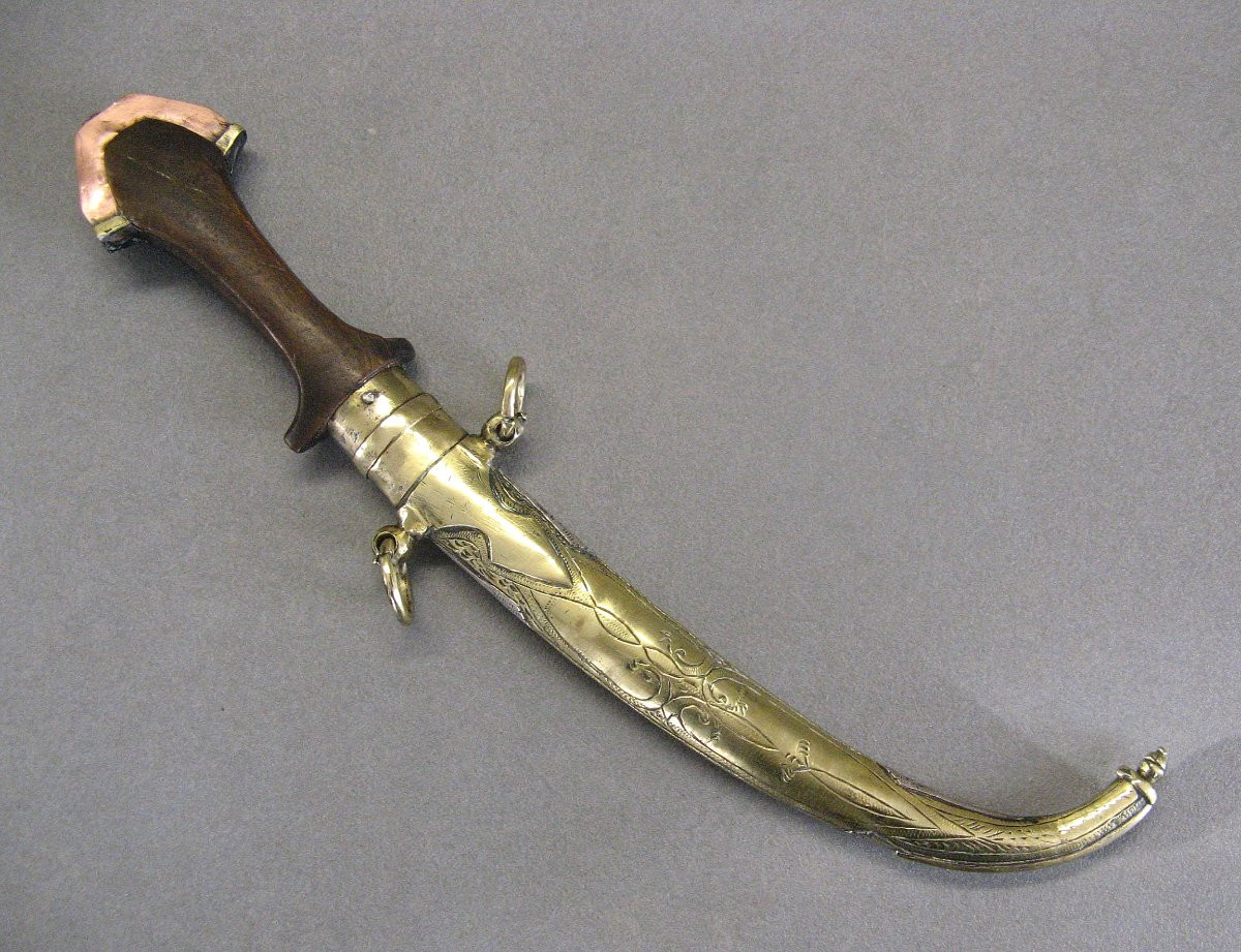 Dague Marocaine Dite Koumya. Poignard Berbère.-photo-3