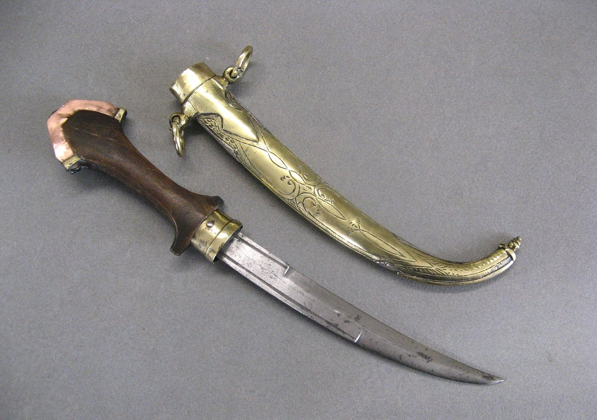 Dague Marocaine Dite Koumya. Poignard Berbère.-photo-4