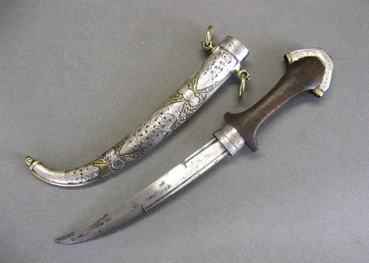 Dague Marocaine Dite Koumya. Poignard Berbère.-photo-1