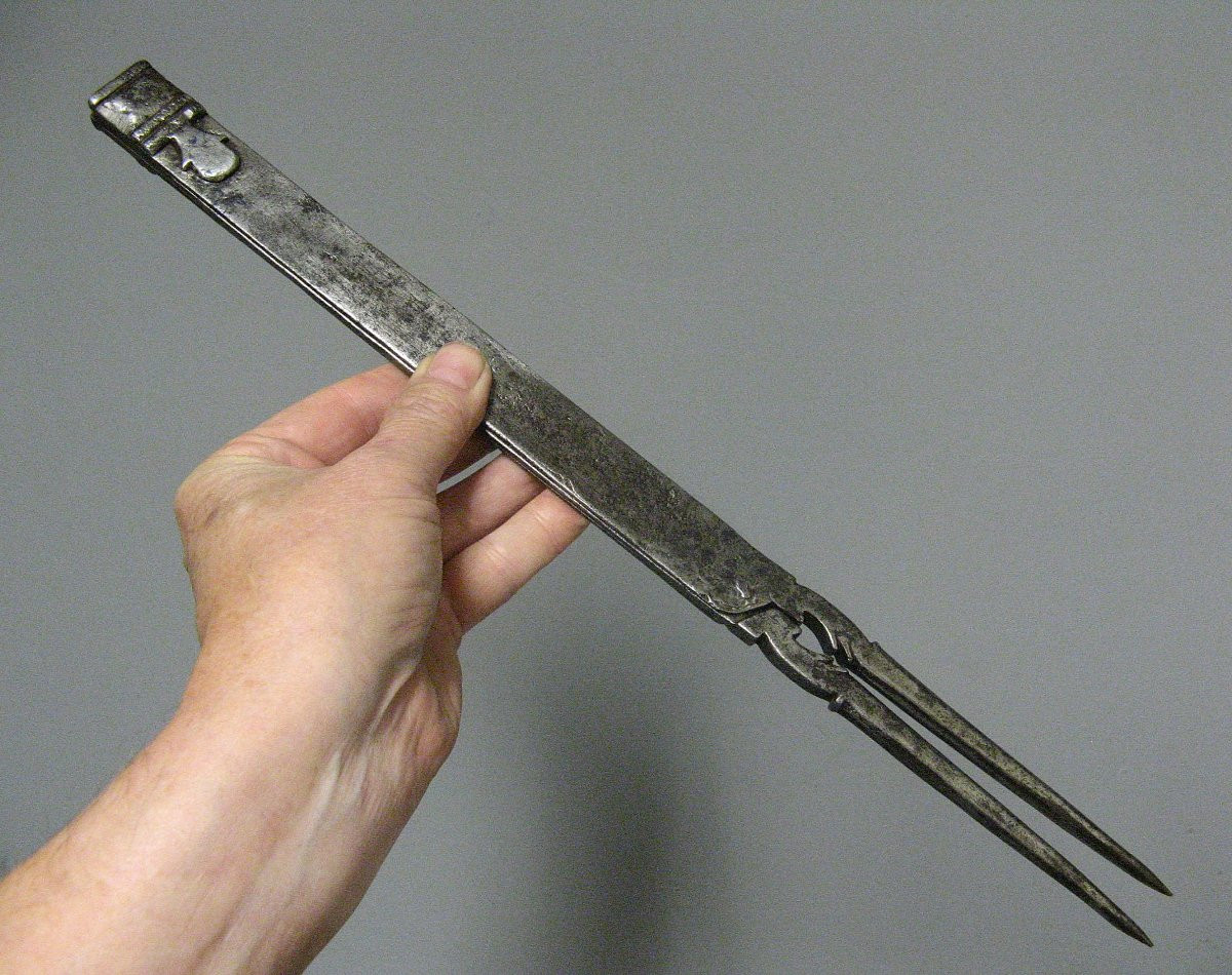 Compas en fer forgé XVIIIe.-photo-4