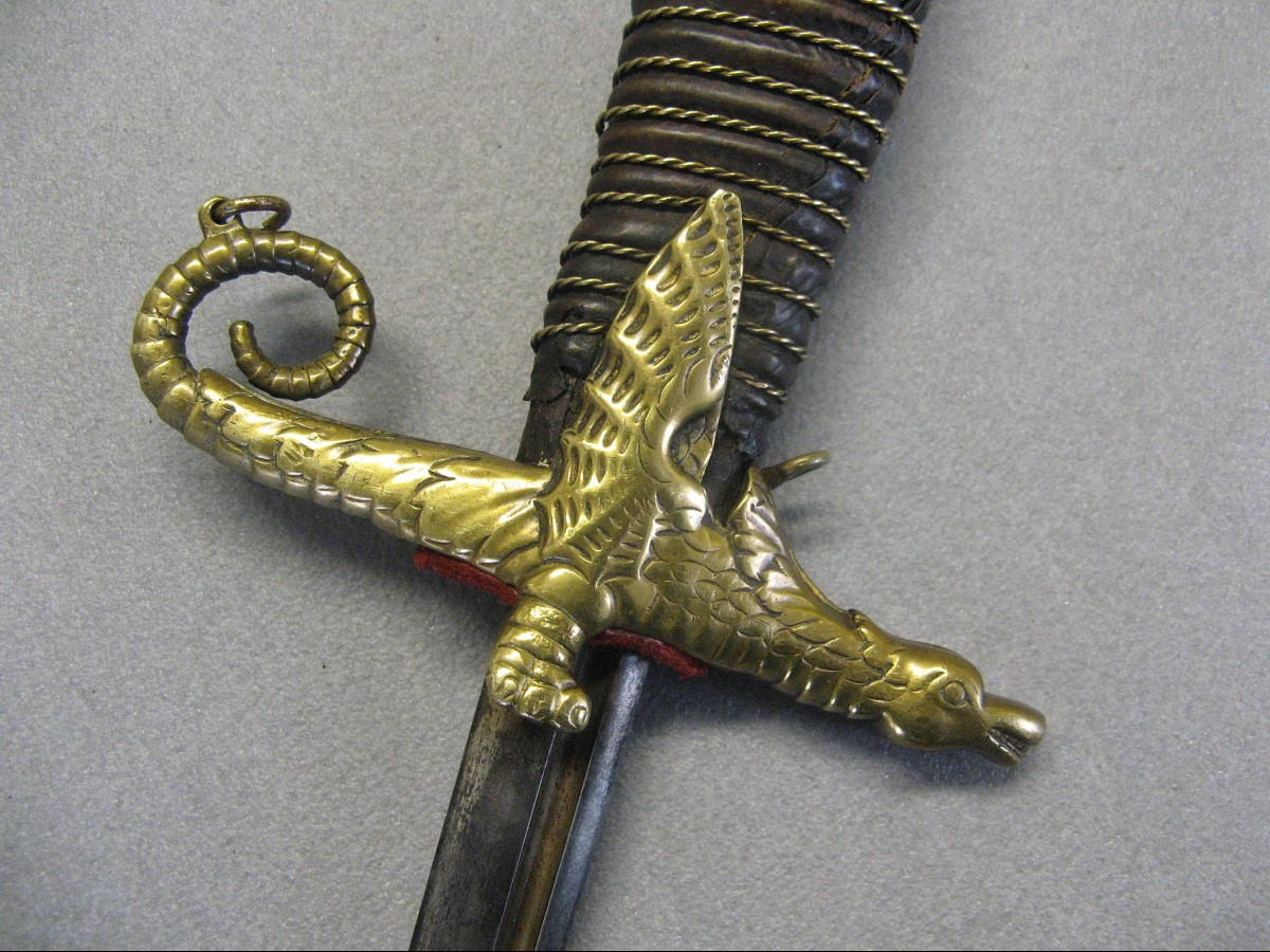 19th Century Hunting Dagger Or Hunting Knife.-photo-3