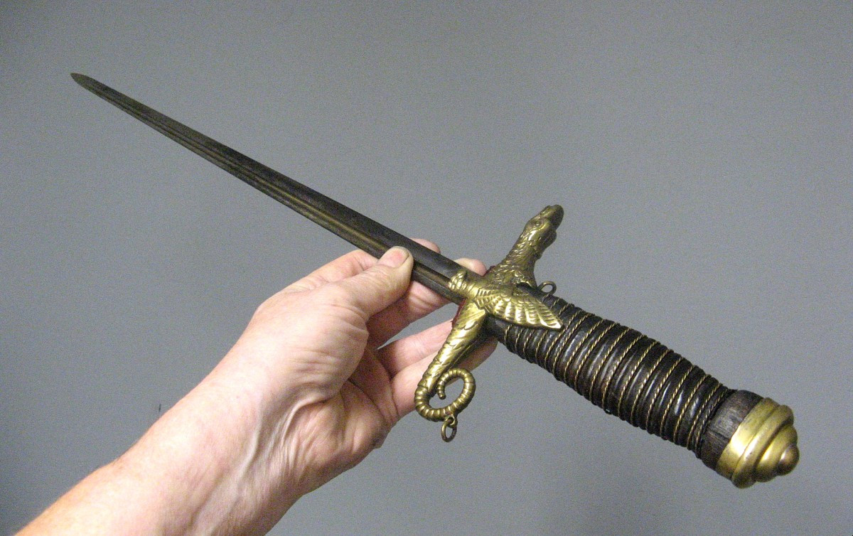  19th Century Hunting Dagger Or Hunting Knife.-photo-2