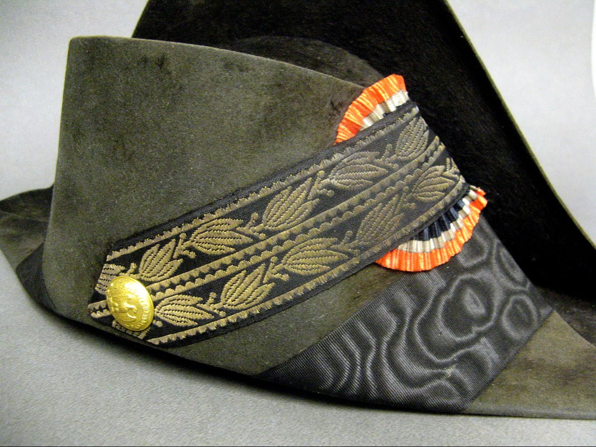 Bicorne d'ingénieur des ponts et chaussées sous Napoléon III  XIXe.-photo-2