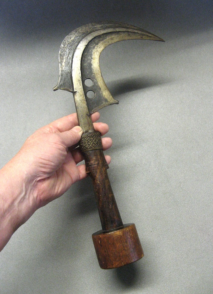 Throwing Knife. Ethnic Group: Mangbetu. Origin: Democratic Republic Of Congo.