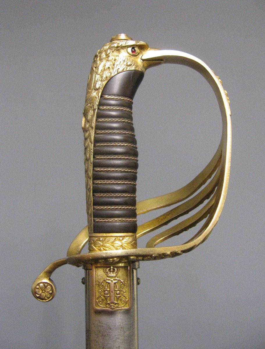 Épée d'Officiers En Chef A l’Aigle Roumain De l’Epoque De La Première Guerre Mondiale De 14/18.-photo-4