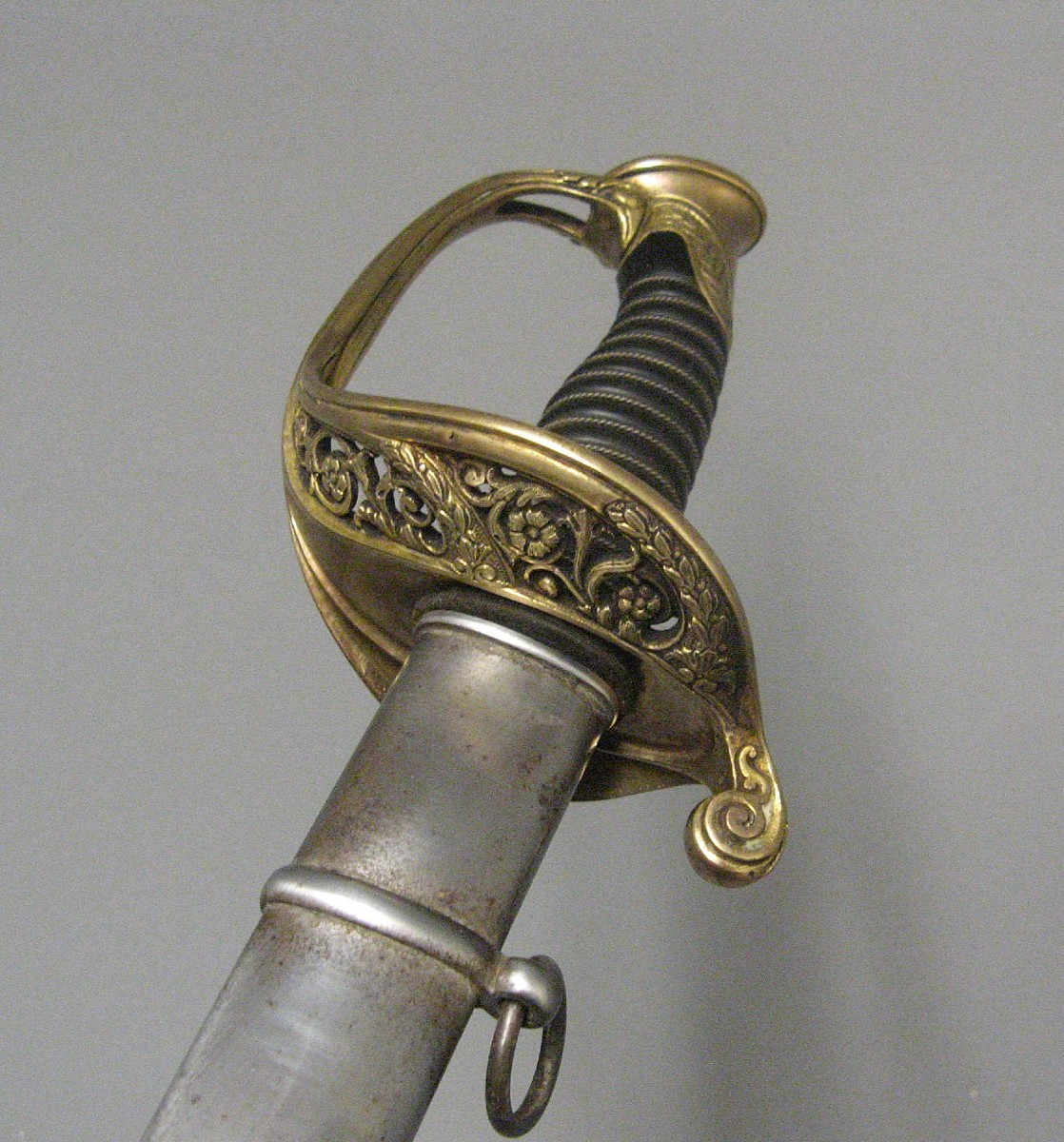 SABRE D'OFFICIER D'INFANTERIE, modèle 1855. Seconde Moitié XIXe.