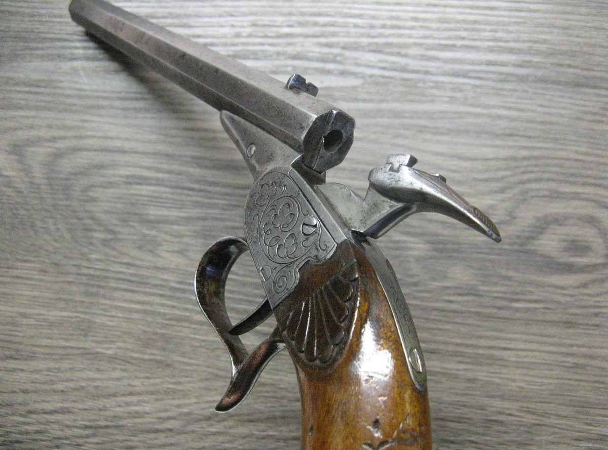 Mariette Parlor Pistol In 6 Mm Bosquette, 19th Century.-photo-3