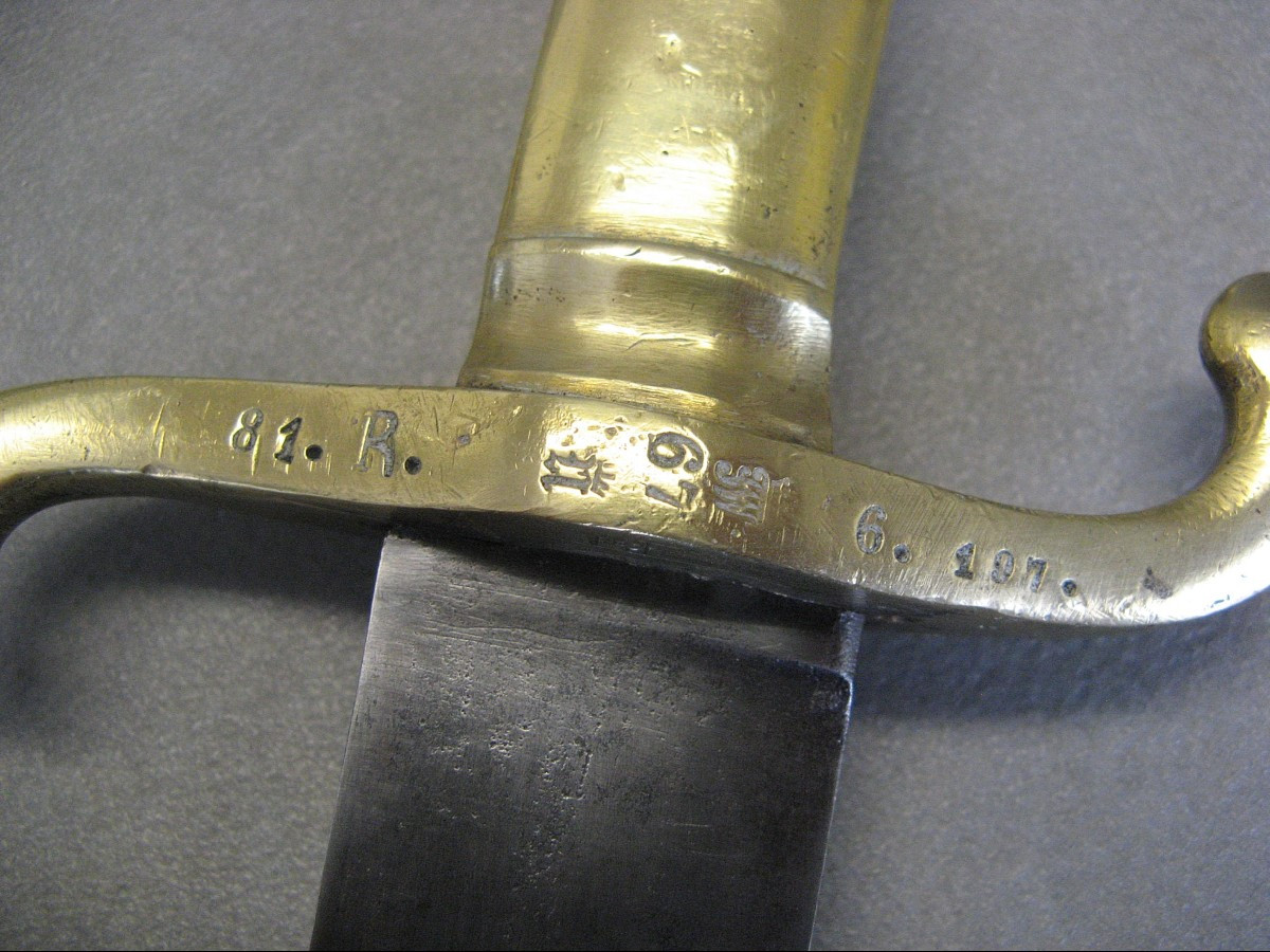 Glaives Allemand Prussien 1870 Artillerie.-photo-3