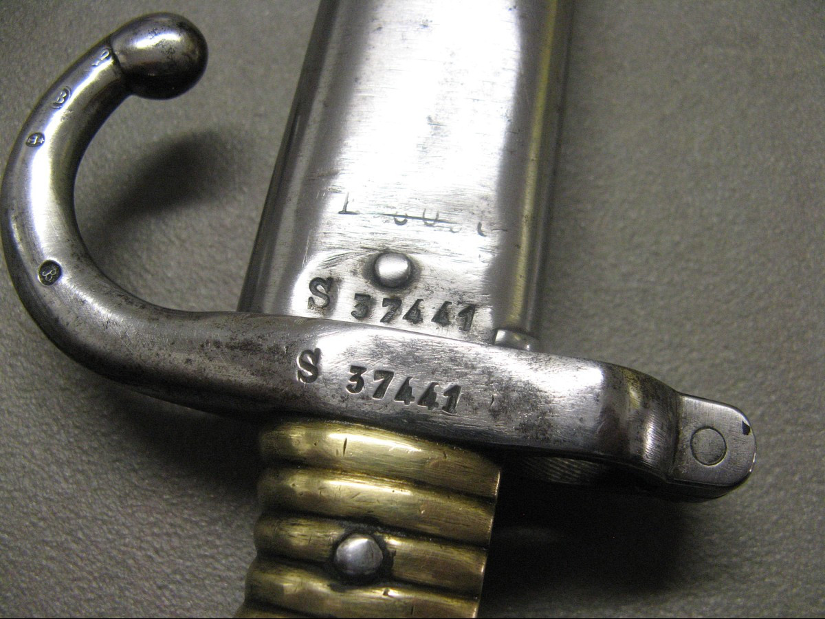 Chassepot Model 1866 Bayonet Sword With The Same Serial Numbers.-photo-2