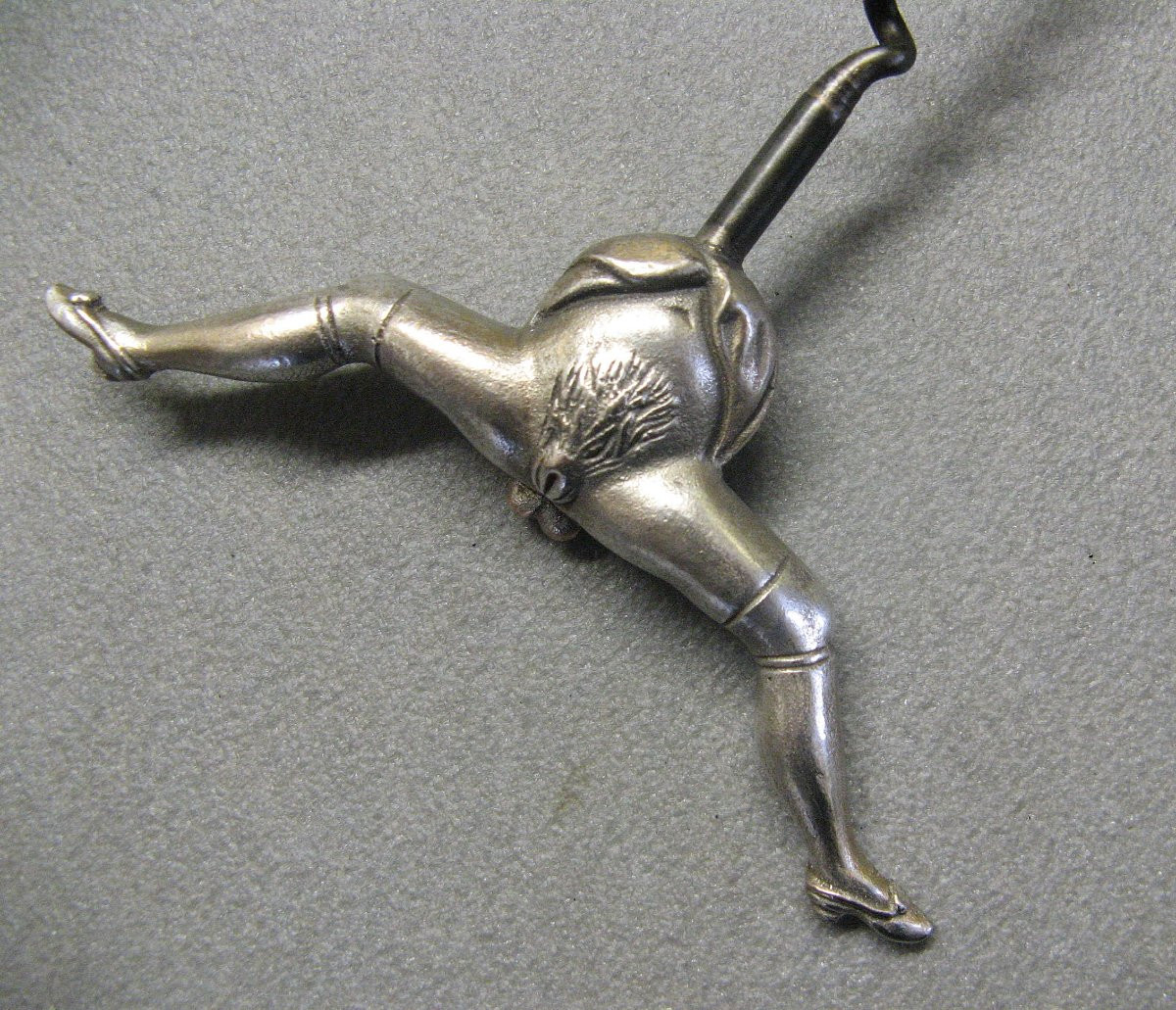 Erotic Silver Metal Corkscrew.-photo-4