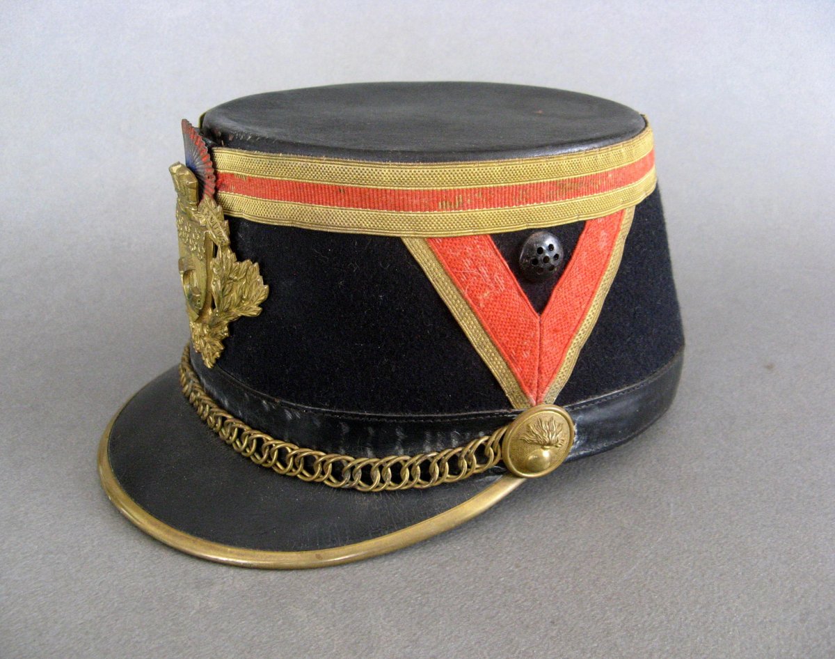 Shako De Sous Officier De La Garde Républicaine Mle 1928-1933.-photo-3